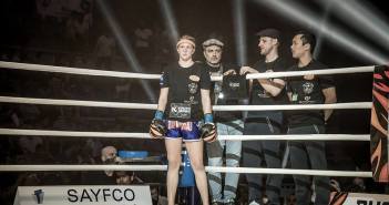 Isa Tidblad Keskikangas gick en profftitelmatch om WMC:s världsmästarbälte i junior welter weight Isa ring